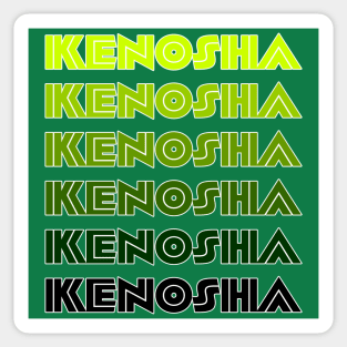 Green Kenosha (Inline) Sticker